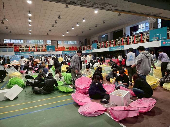 全國青年學子齊力點亮希望 景文科大旅遊系傳承天燈文化圖片圖片